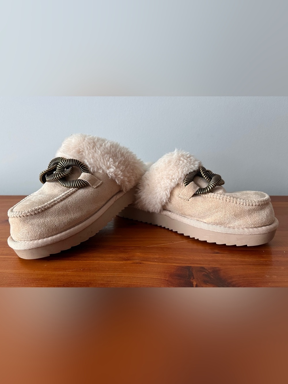 Beach by Matisse Beige Suede Slide-Ons